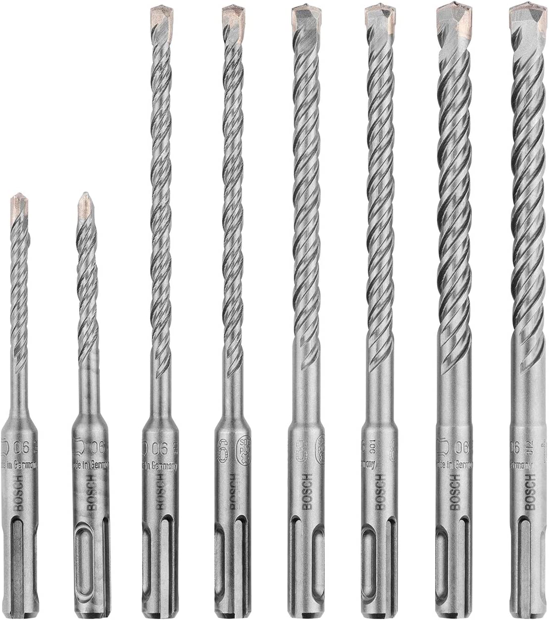 8-Piece SDS Plus Hammer Drill Bit Set