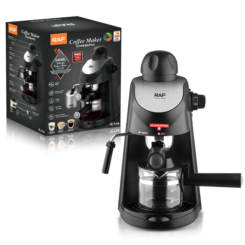 RAF 4 Cups Espresso 240ml Filter Coffee Maker