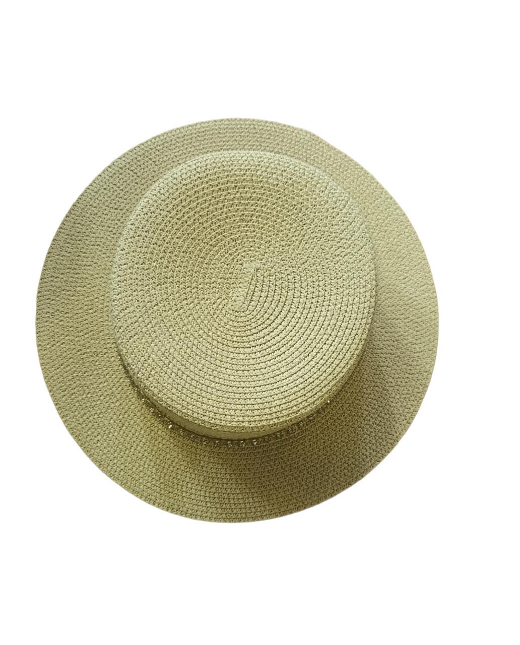 Flat Top Straw Hat