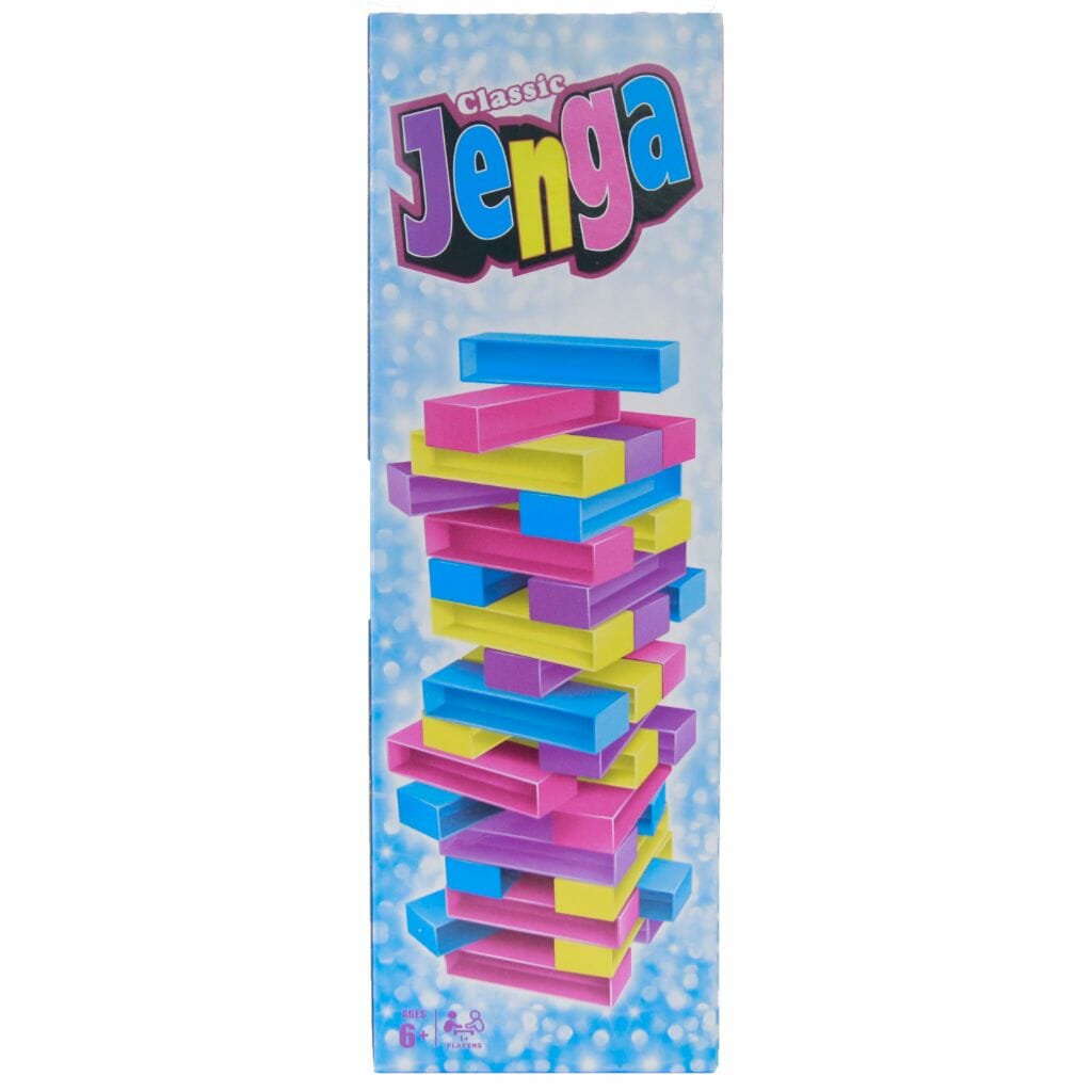 Jenga Board Game Colorful Plastic Jenga Jenga Building Blocks Cubes