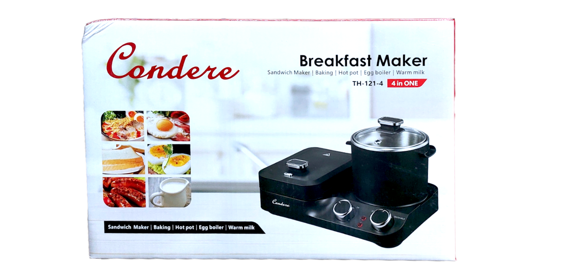 CONDERE 4in1 Breakfast Maker - With Sandwich Maker