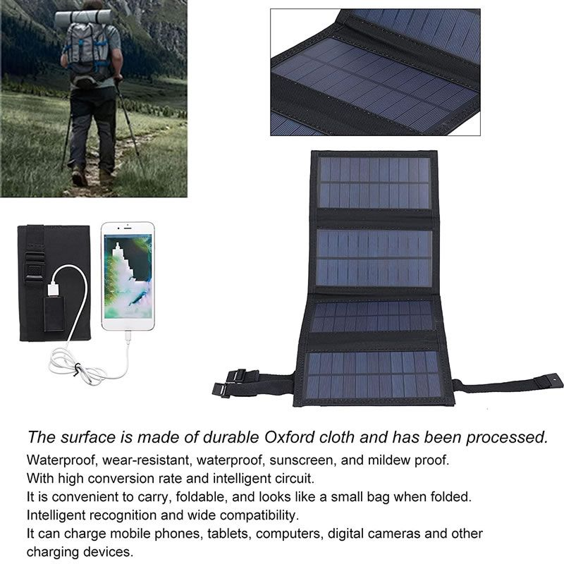 28W 4 Fold Portable Solar Power Charger