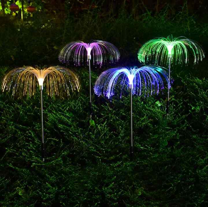 2pcs Color Changing  Solar Lawn Lamp