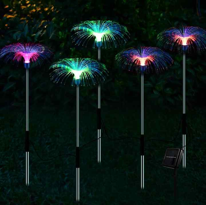 2pcs Color Changing  Solar Lawn Lamp