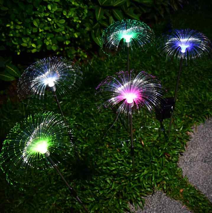 2pcs Color Changing  Solar Lawn Lamp