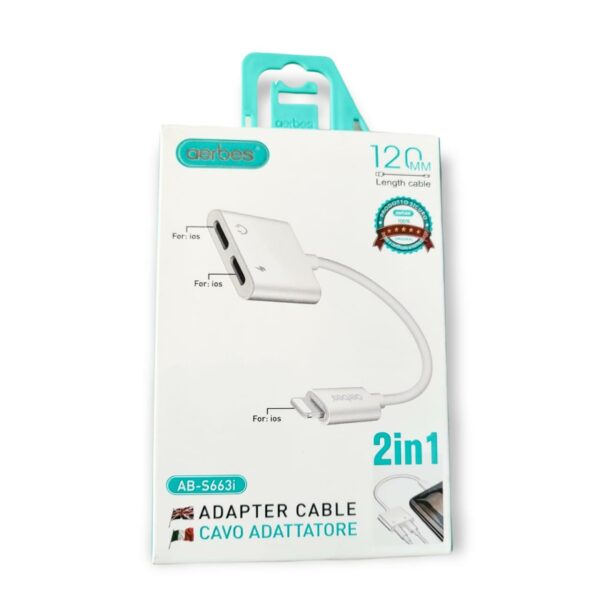 2 in 1 Lightning To Lightning And Lightning Adapter Cable