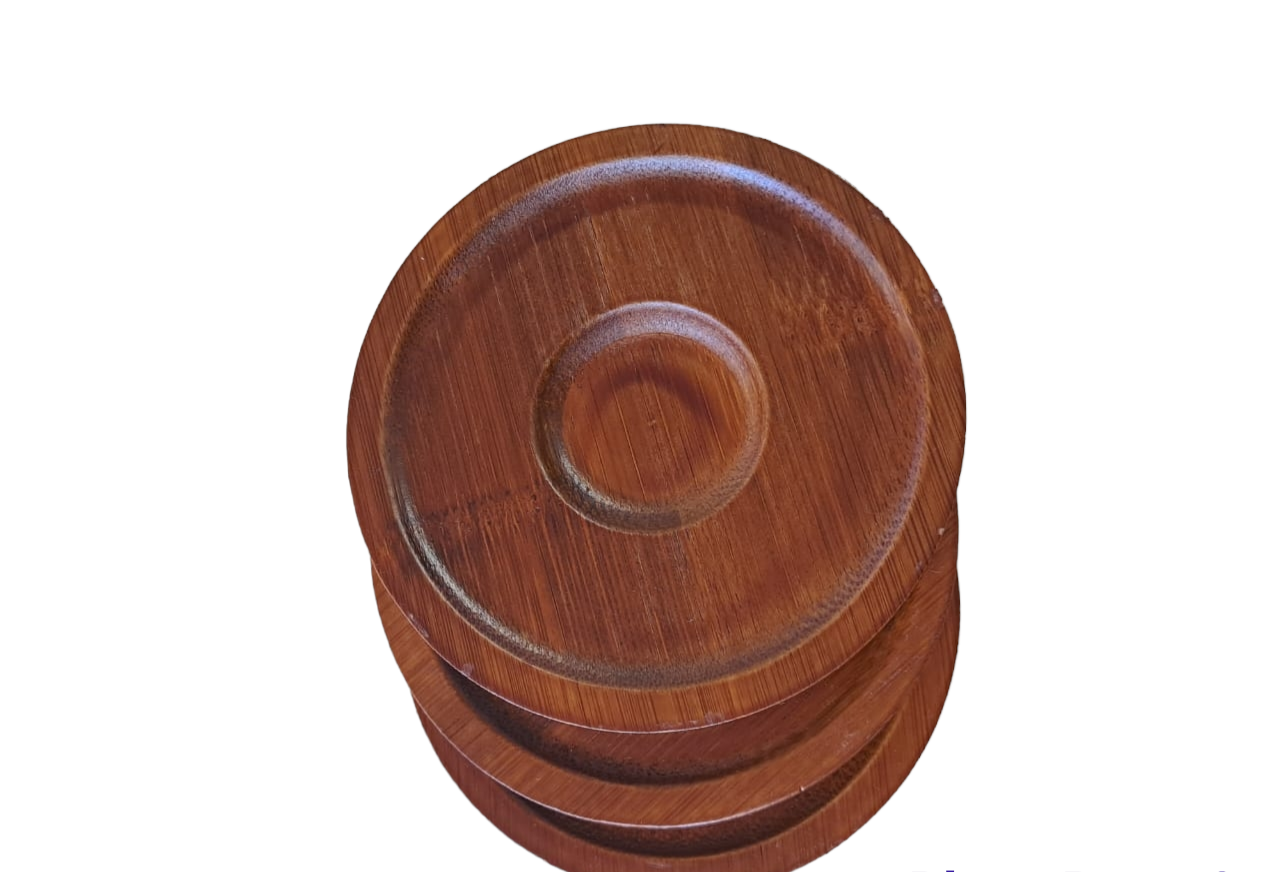 Wooden Base for Wine/Whiskey Glass