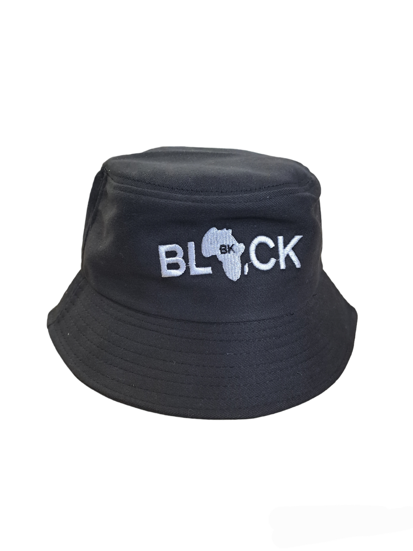 Bucket Hat- Africa Map  Black Print