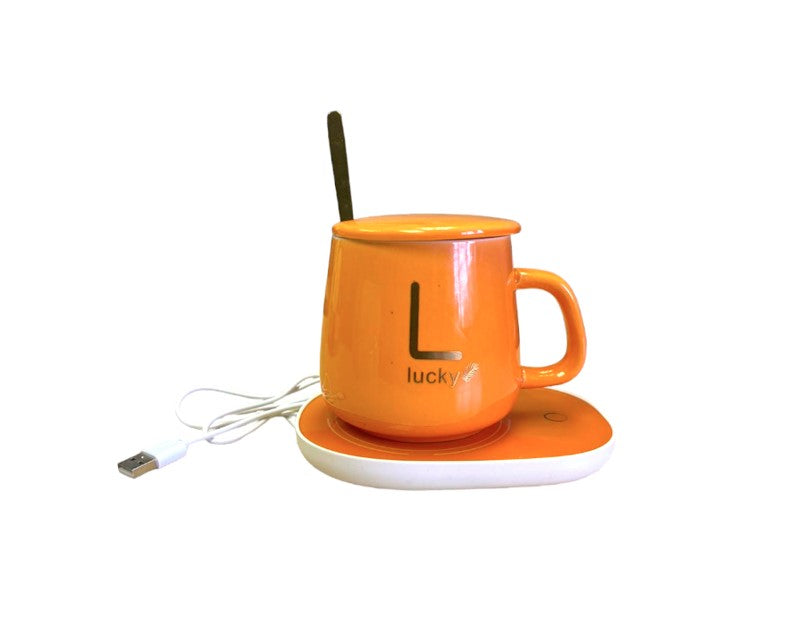 Temperature Control Mug with Smart Heating Coaster Megamall