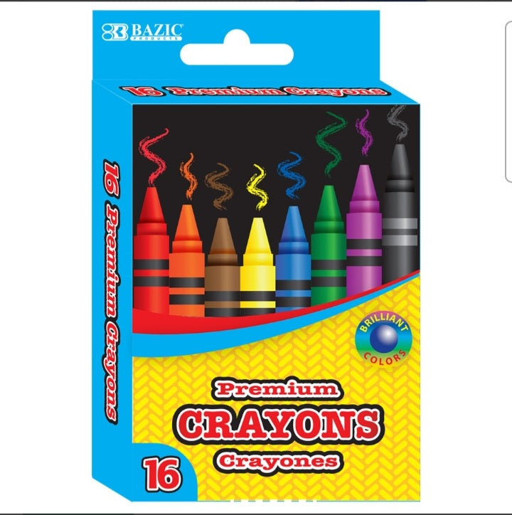 16pc Premium Crayons