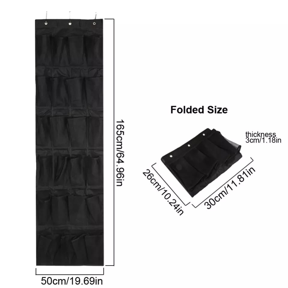 Shoe Organiser - 24 Large Mesh Pockets