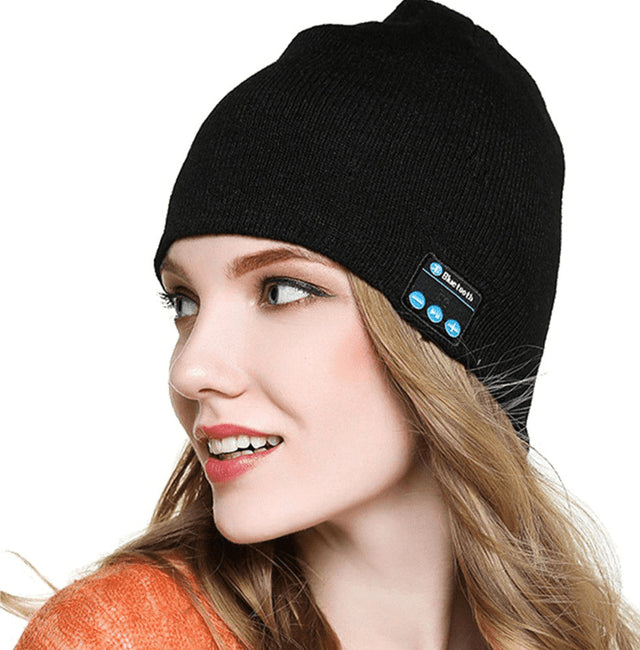 Bluetooth Music Beanie-Black