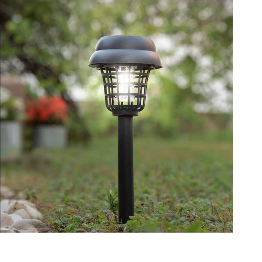 2 Pieces Solar Led Light and Mosquito Zapper - Black