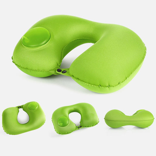 U-Shaped Travel Neck Pillow Inflatable & Foldable