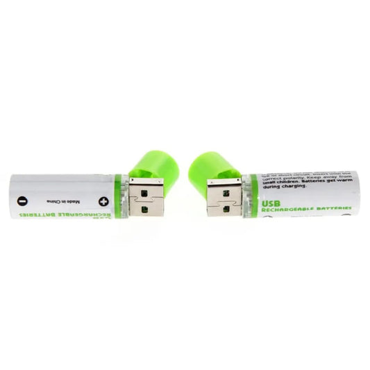 USB Rechargeable AA Batteries 1450Mah x2