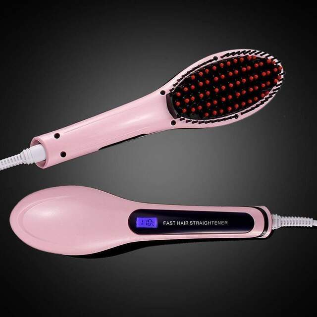 Fast Hair straightening Brush