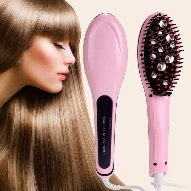 Fast Hair straightening Brush