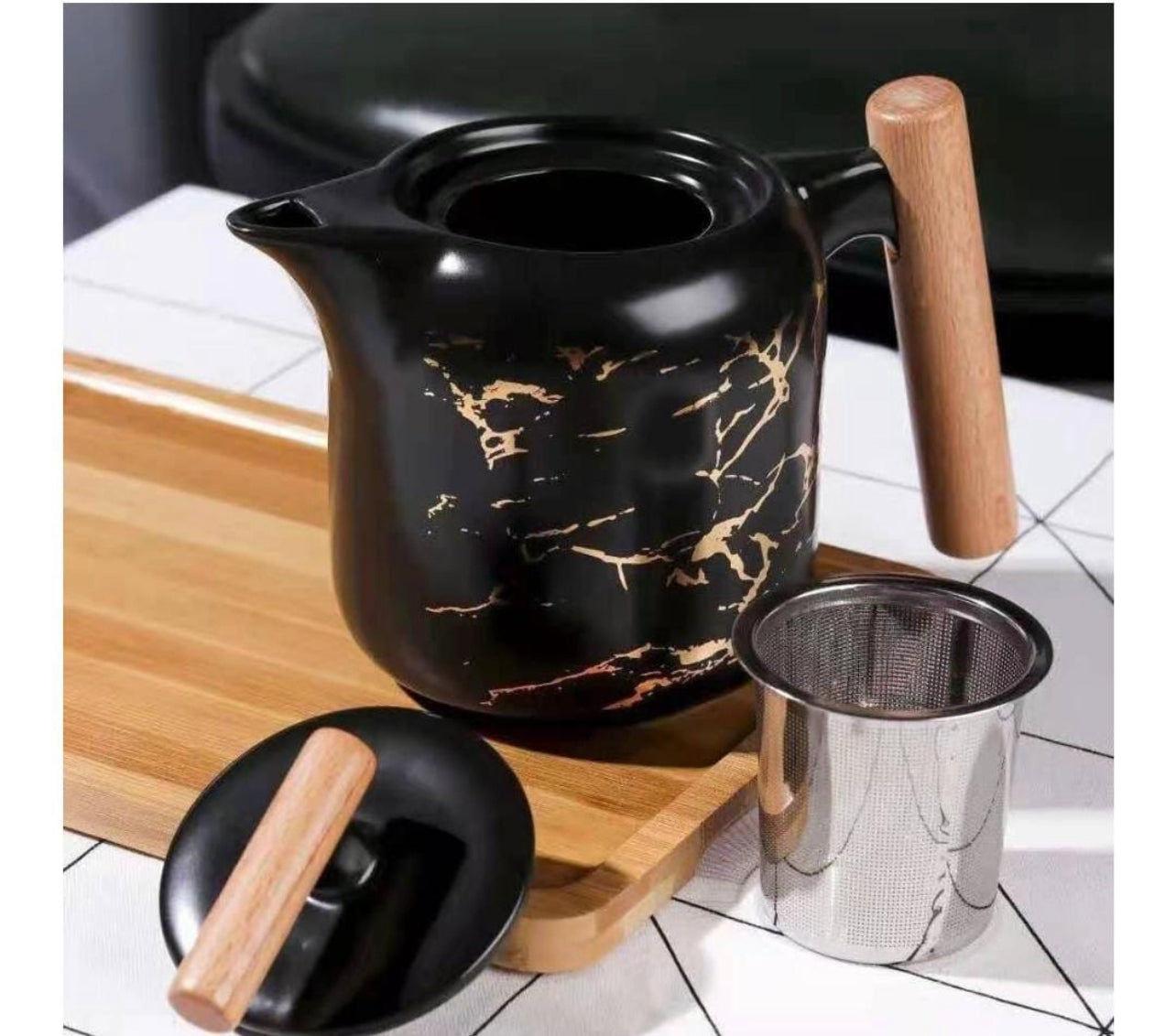 Luxury Marble Tea Set 6pc