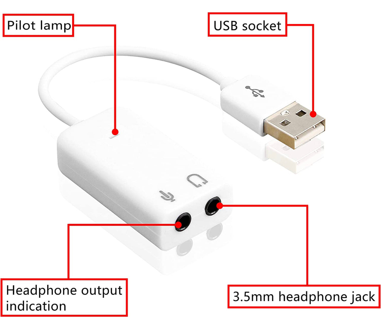 7.1 USB External Sound Card Audio Adapter