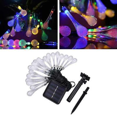 String Solar Lights 20LED Raindrop