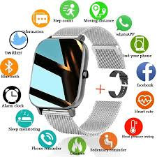 New Smart Watch Women Full Touch Bracelet Fitness Tracker Blood Pressure