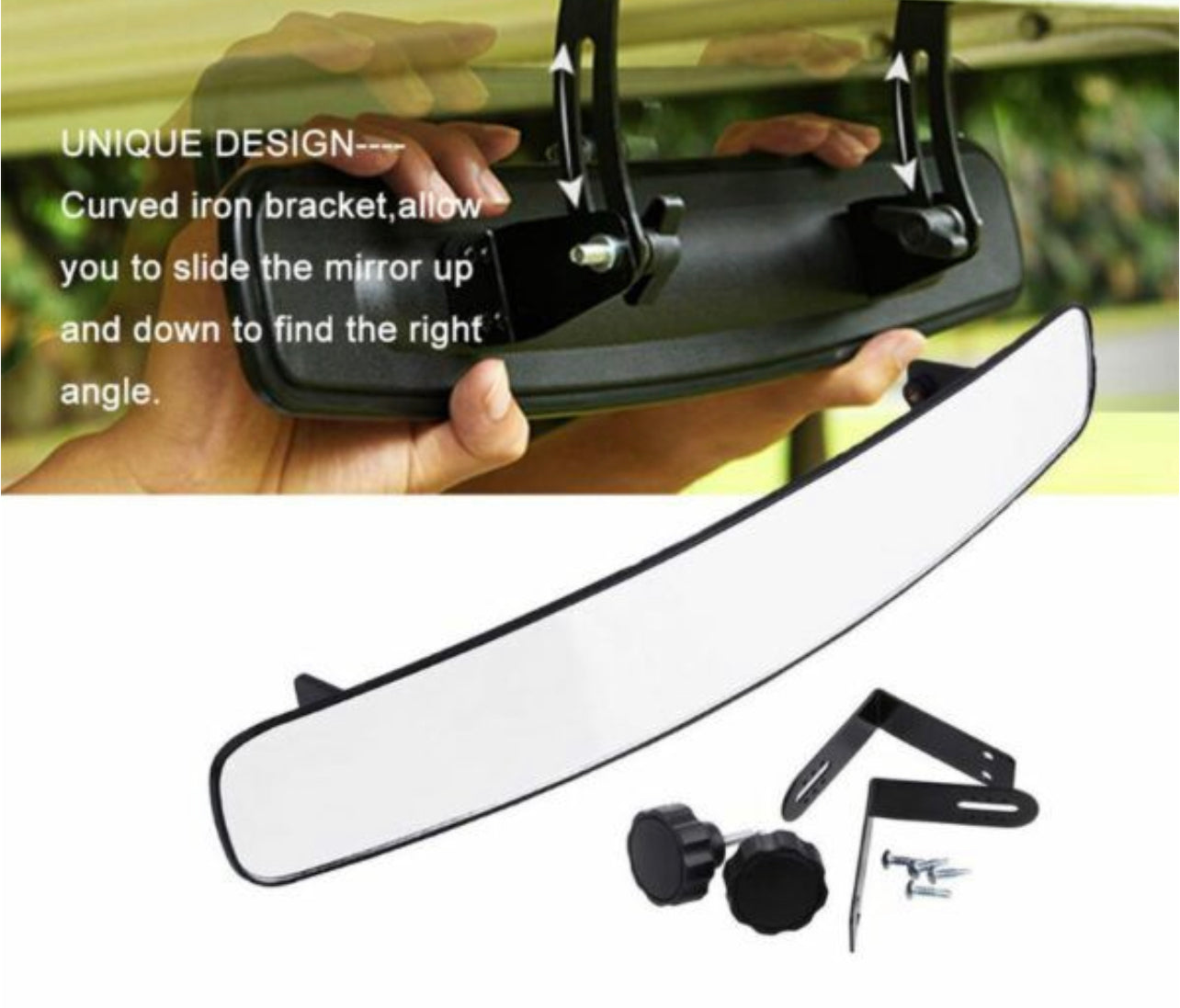 16.5 Inch Wide Rear View Panoramic Car Mirror