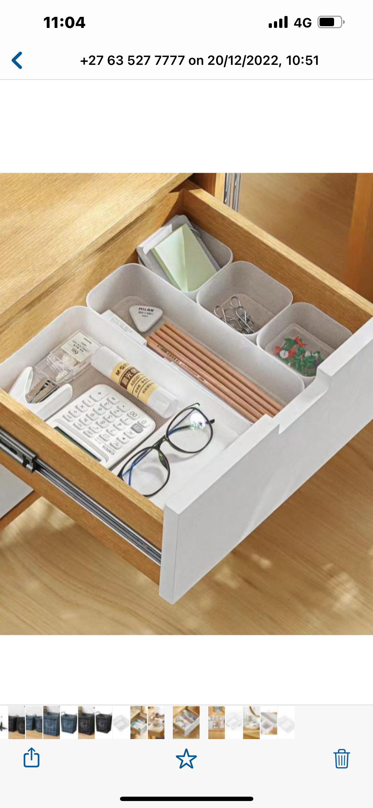 Multi-Compartment Storage Drawer