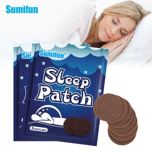 Sumifun Sleep Patch (8pc)Anxiety Essential Oil Relieve Headache Stress Plaster Improve Insomnia Sleep Quality Body Relax Sticker