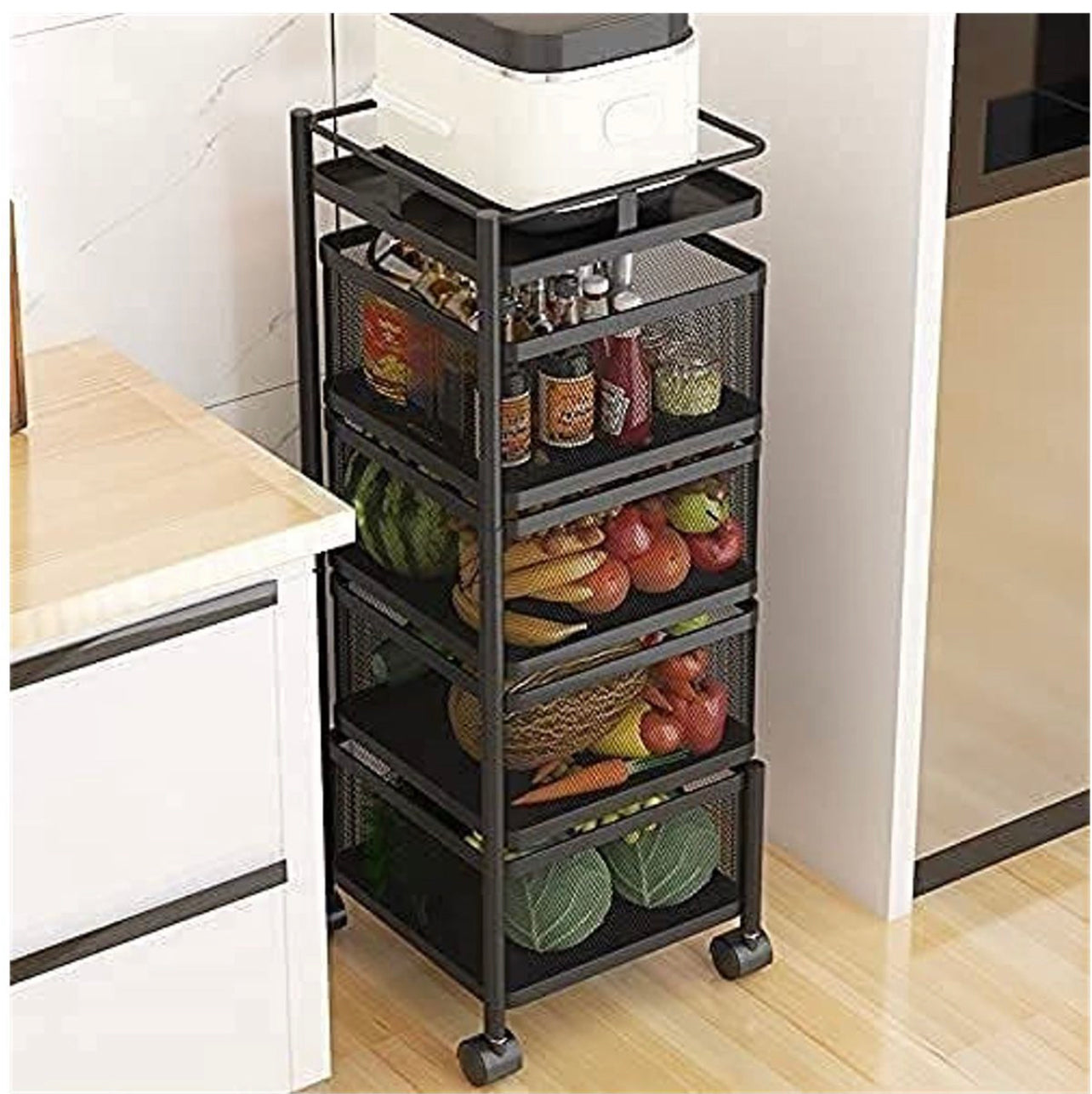 4 Tier Kitchen Storage Rack