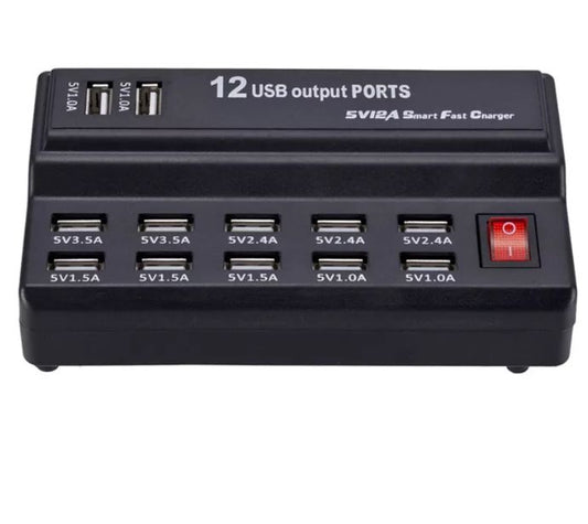 12Port USB Hub 60W