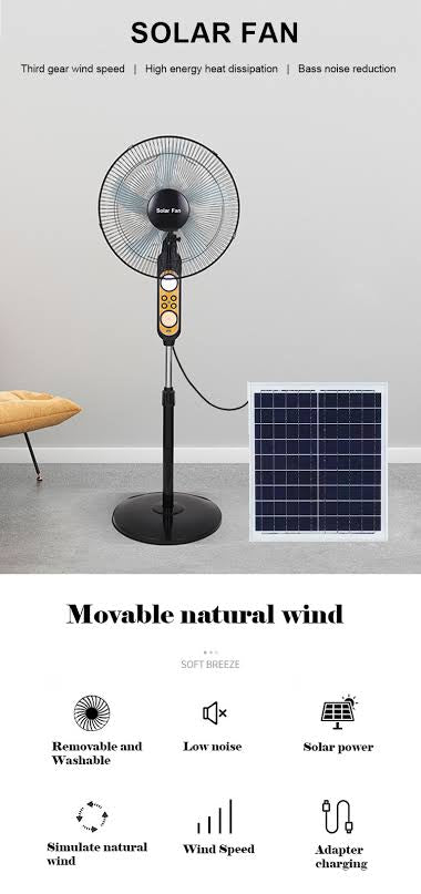 Solar Pedestal 16inch Fans “Back In Stock “