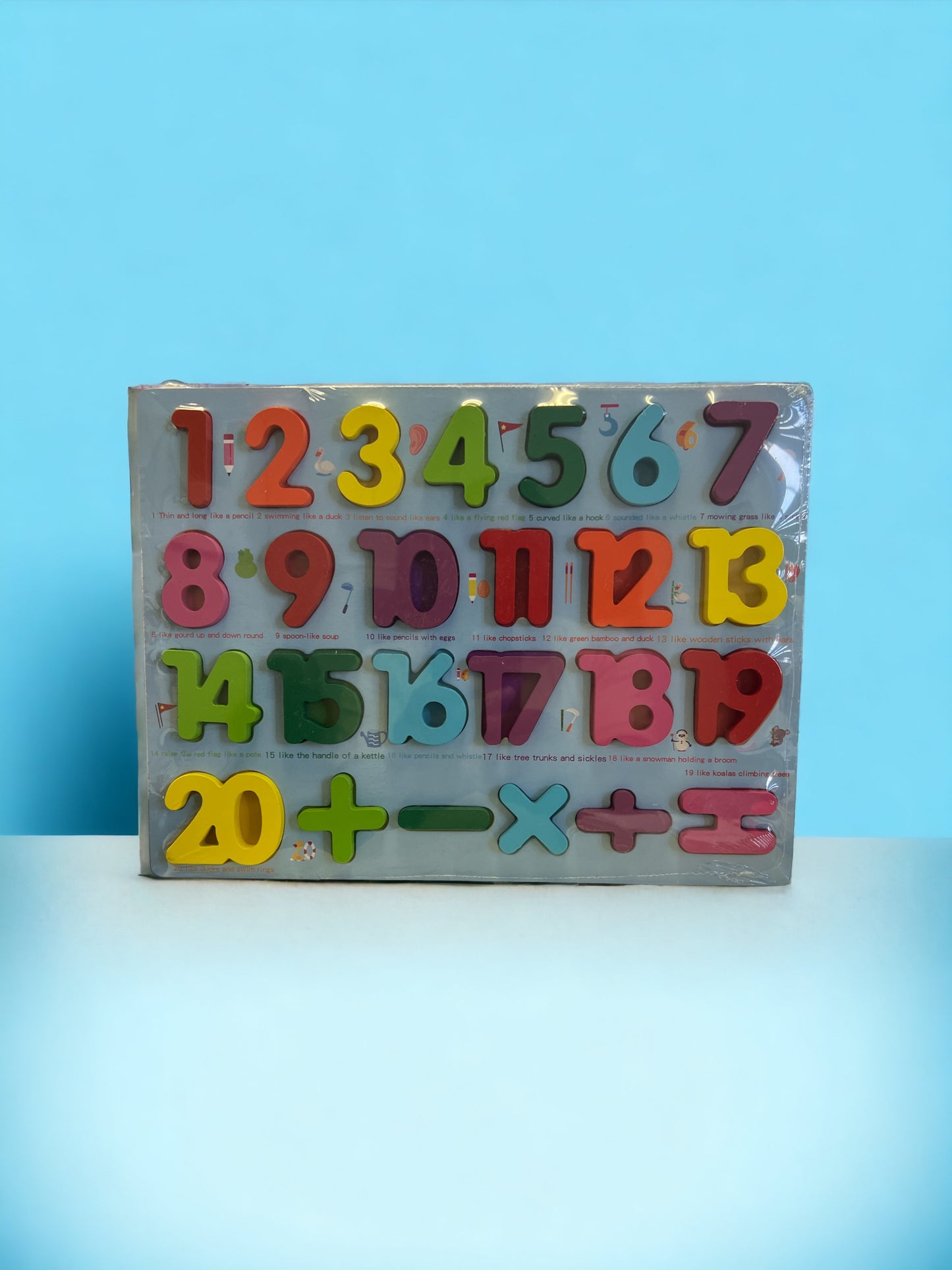 Wooden 123 Numbers Puzzle Toy, Educational and Learning Toy - 1,2,3….