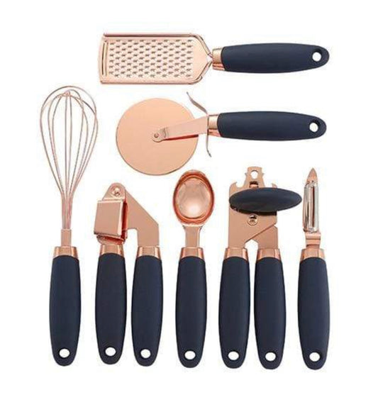 Kitchen Tool Set 7pc Rose Gold