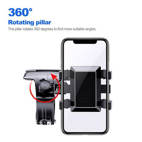 360 Degree Phone Mount Gravity Car Holder For Smartphone GPS Support