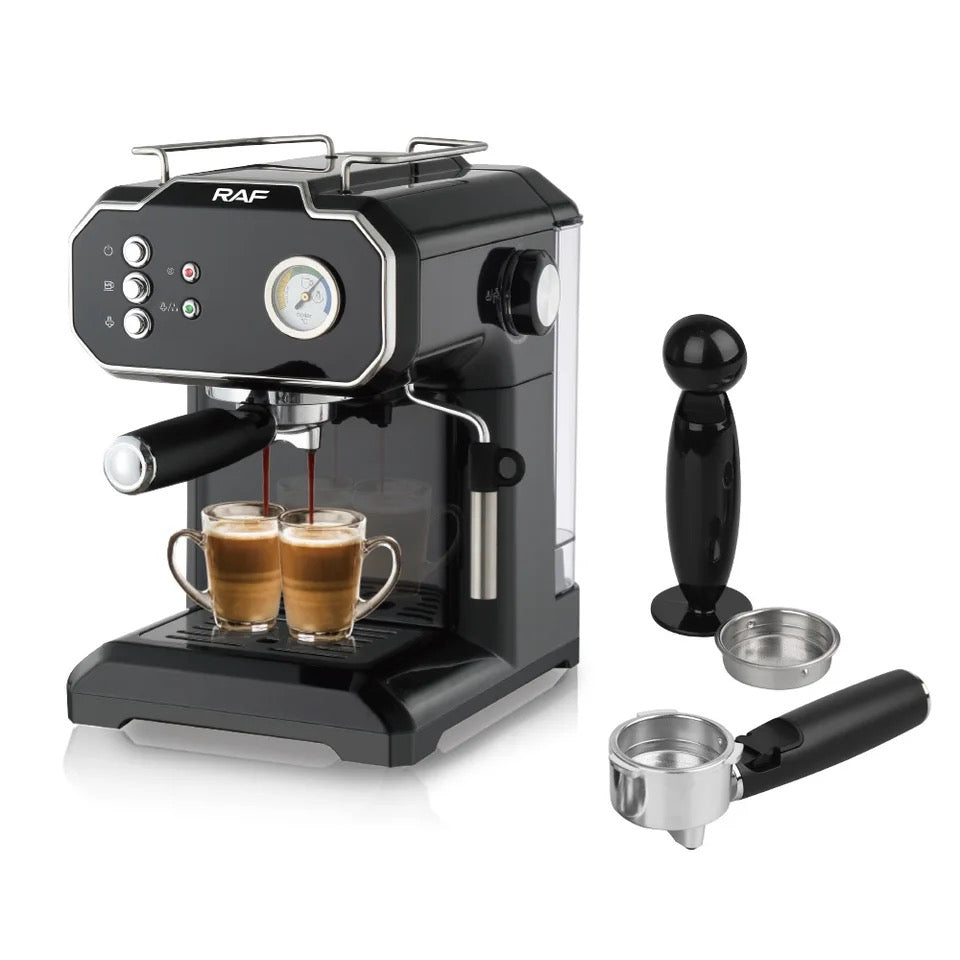 RAF Espresso Coffee Machine With Milk Frother Household Small Automatic Electric Coffee Maker Commercial Steam