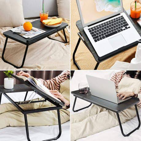 Folding Adjustable Laptop Desk With Cup Holder