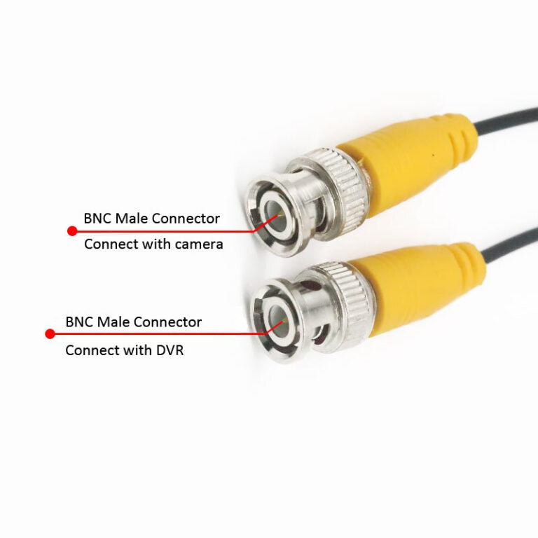 20m DC Power Security Surveillance BNC Cable For Analog Cameras