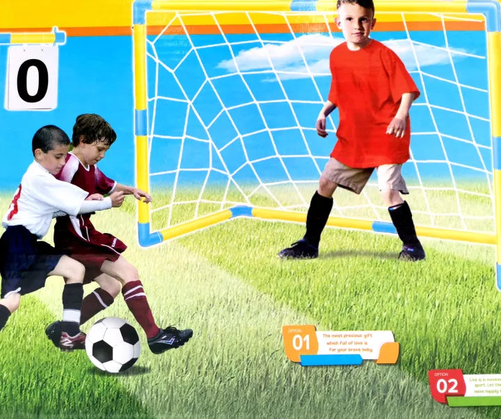 FOOTBALL PLAYSET SOCCER GOAL GAME