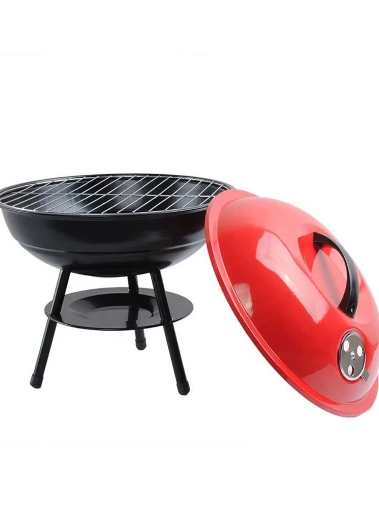 Red 350mm Portable Charcoal Braai Stand