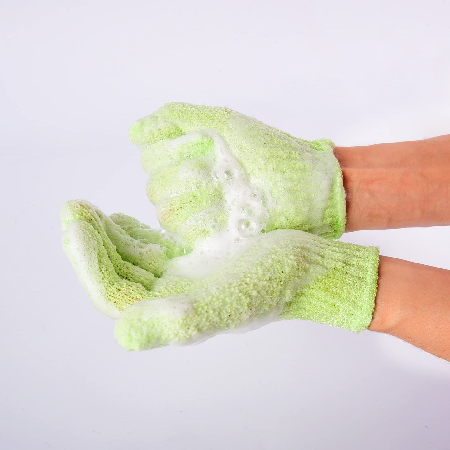 Double Sided Exfoliating Gloves Body Scrubbing Glove Bath