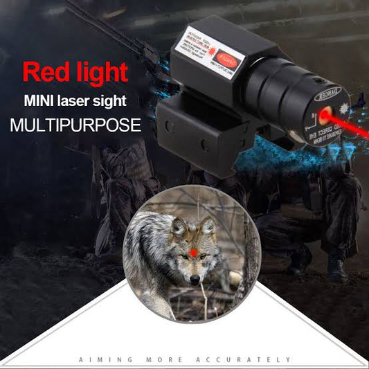 Tactical Red Dot Laser Sight Compact with Battery Adjustable 11/20mm Rail Mount Riflescope LED Flashlight for Hunting 20mm Rail Equipment