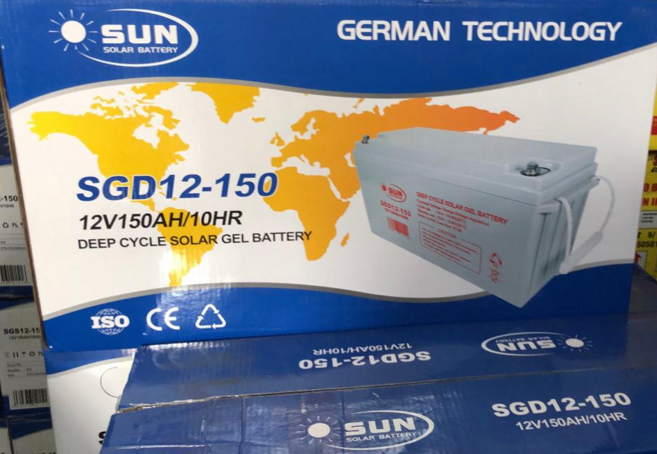 Sun Deep Cycle Gel Solar Battery 150AH