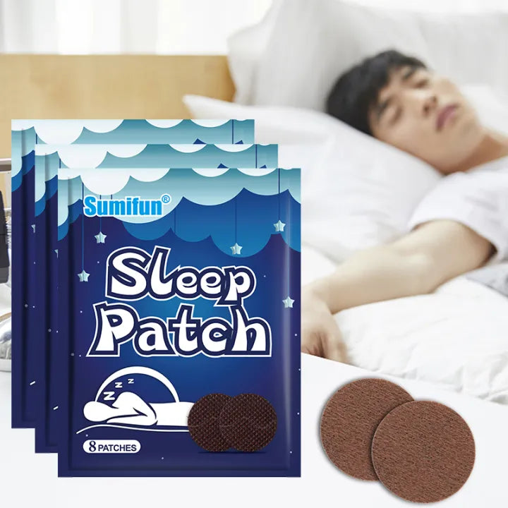 Sumifun Sleep Patch (8pc)Anxiety Essential Oil Relieve Headache Stress Plaster Improve Insomnia Sleep Quality Body Relax Sticker