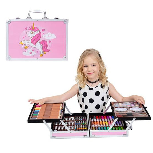 Unicorn Art Set with Aluminum Box for Kids - (145Piece)