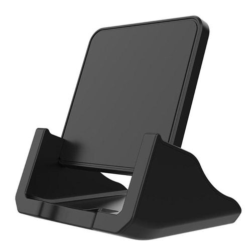 Desktop 10W Wireless Charger Phone Stand Holder Cradle-Black