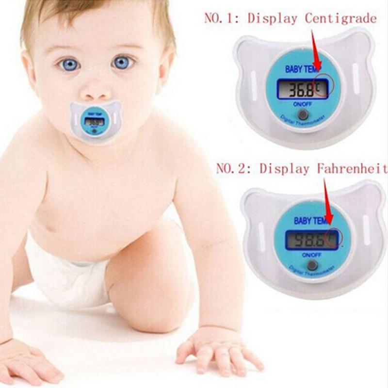 Infant Pacifier With Thermometer