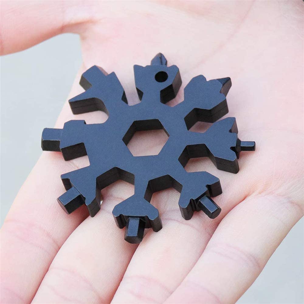 18 in 1 Snowflake Keychain Multi Tool