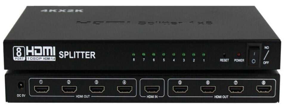 8 Port HDMI Splitter Full HD