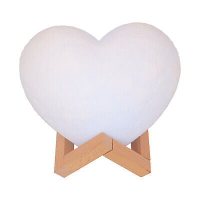 3D Moon Light Heart Shape