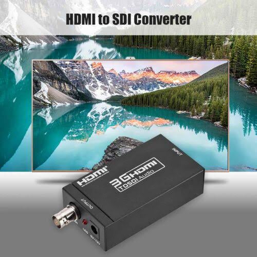 HDMI - to SDI Converter Box Monitor HDTV 1080P BNC Video Audio Adapter